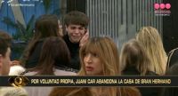 Momento desgarrador en Gran Hermano: Juanicar abandonó la casa por un problema de salud de su mamá