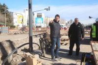 Gaido resaltó que la respuesta pluvial ante las lluvias, más el nuevo asfalto y luminarias, marcan el avance de la Gran Avenida en Neuquén