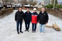 Gaido recorrió la obra del Acceso Norte a Neuquén, que avanza a pasos agigantados