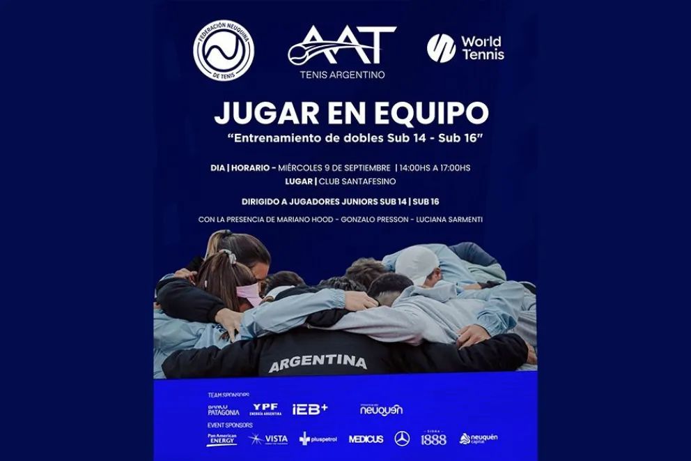La Copa Davis ya arrancó con capacitaciones, clínicas y campus para sembrar tenis en toda la provincia