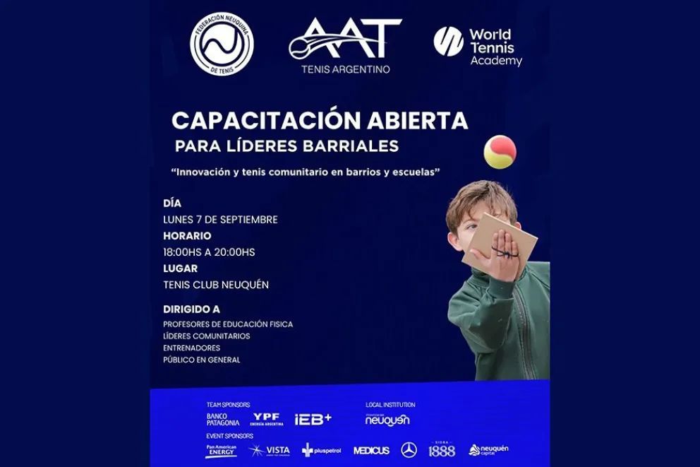 La Copa Davis ya arrancó con capacitaciones, clínicas y campus para sembrar tenis en toda la provincia