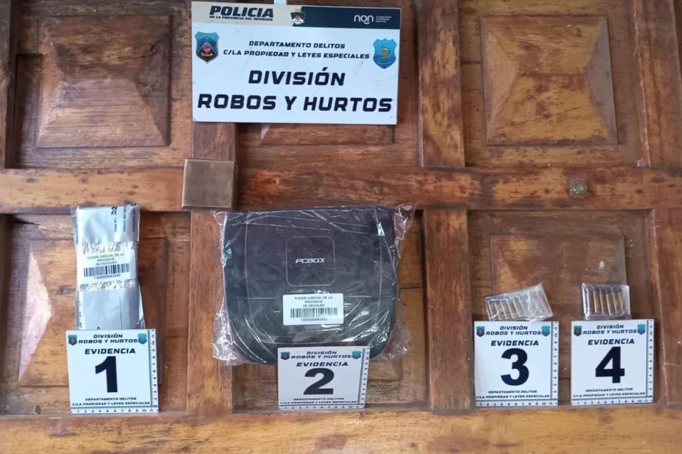 Sigue la investigación por robos violentos en Plottier: Secuestran más municiones, droga y hay otro demorado