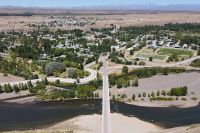 Refuerzan la prevención de inundaciones en Las Lajas con obras sobre el arroyo La Buitrera