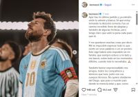 Messi se despidió de la Selección: “Ya extraño vestir la celeste y blanca”