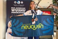 Julieta Alabarce Miranda conquistó dos medallas de bronce en el Panamericano de Wushu Kung Fu