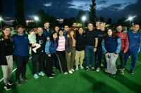 Gaido y Pasqualini acompañaron la inauguración de nuevas luces en el SAF de Confluencia