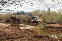 El Gobierno provincial intensifica trabajos en distintas localidades ante el temporal 